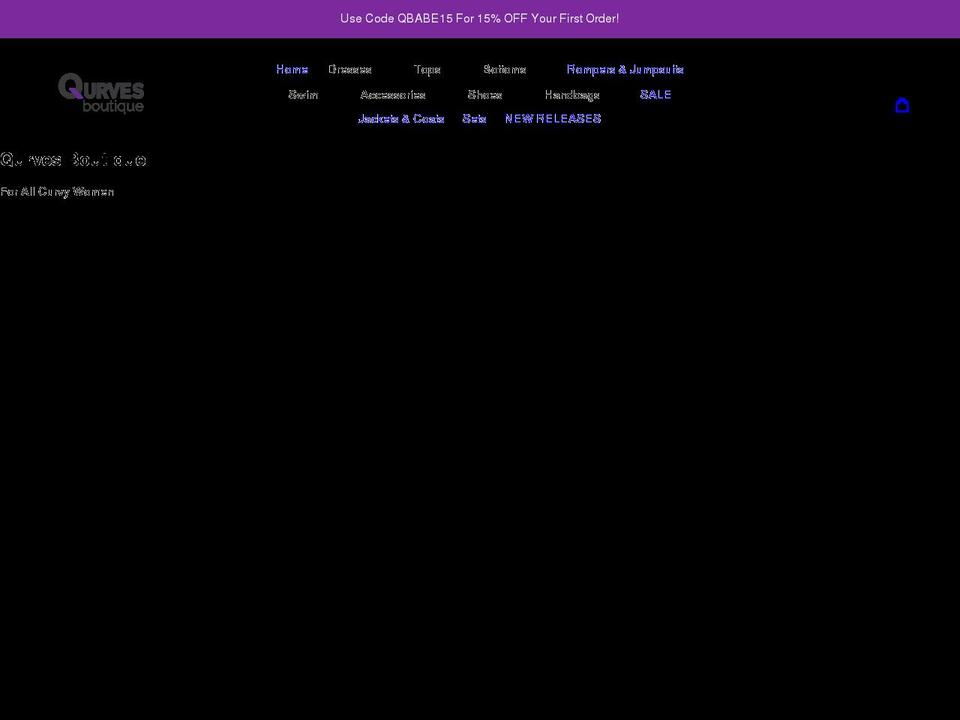 qurvesboutique.com shopify website screenshot