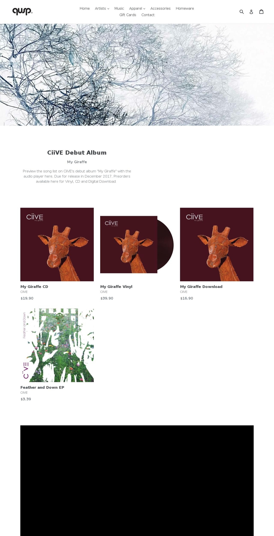qusp.com.au shopify website screenshot