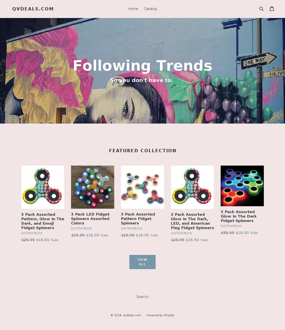 qvdeals.com — Shopify storefront screenshot