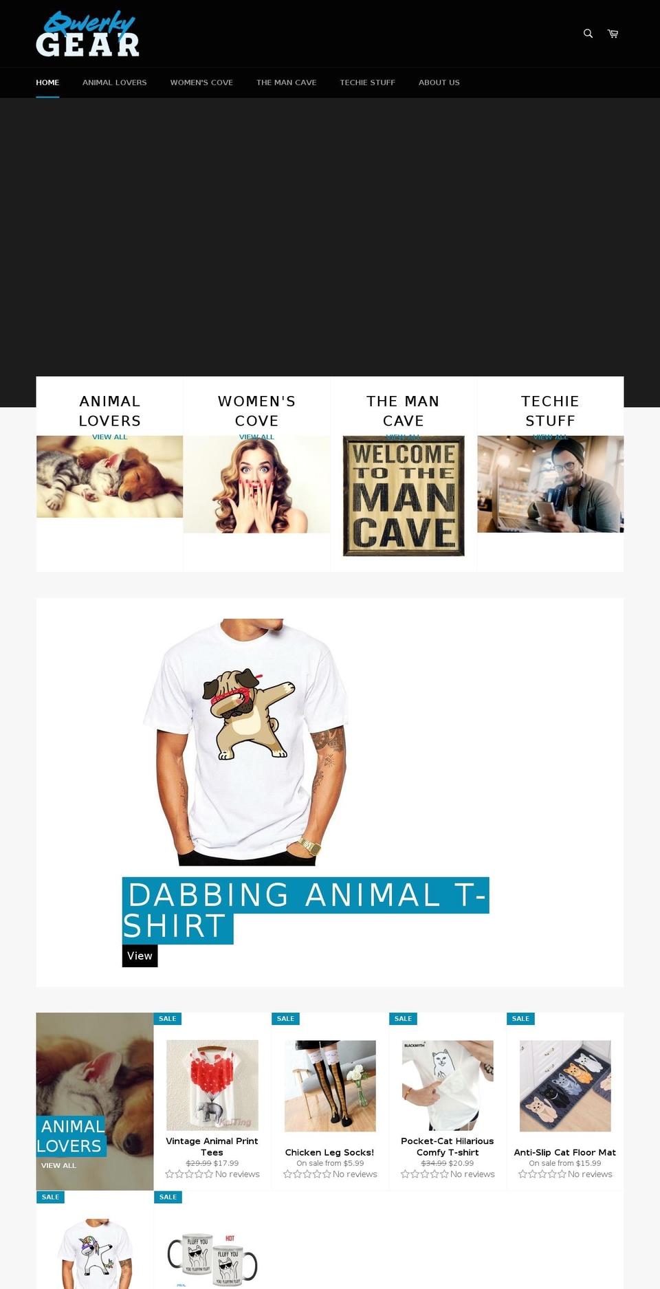 qwerkygear.com shopify website screenshot