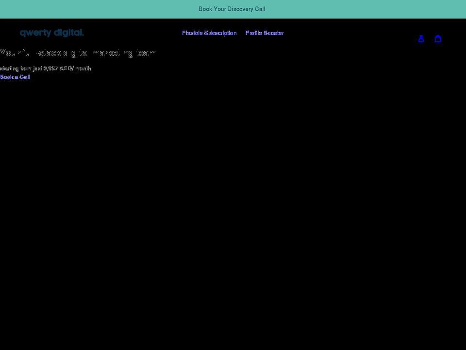 qwerty-digital.com shopify website screenshot