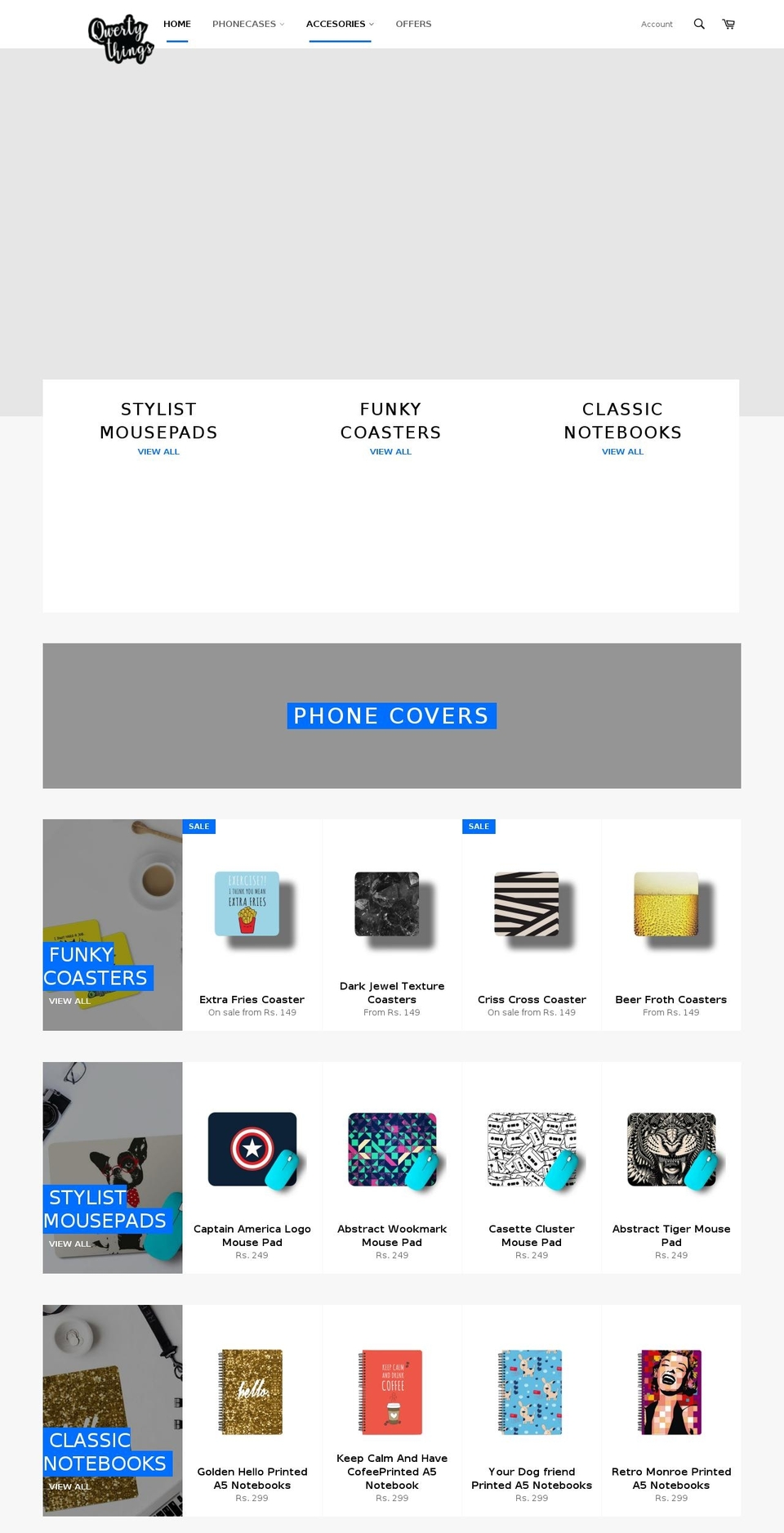 qwertythings.com — Shopify storefront screenshot