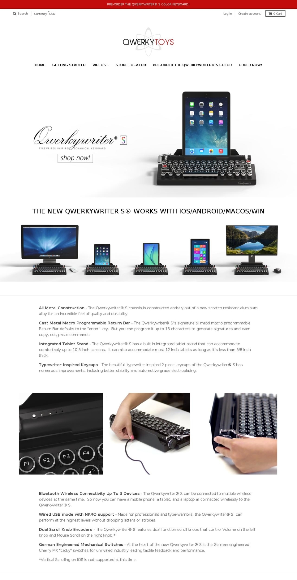 qwertywriter.com — Shopify storefront screenshot