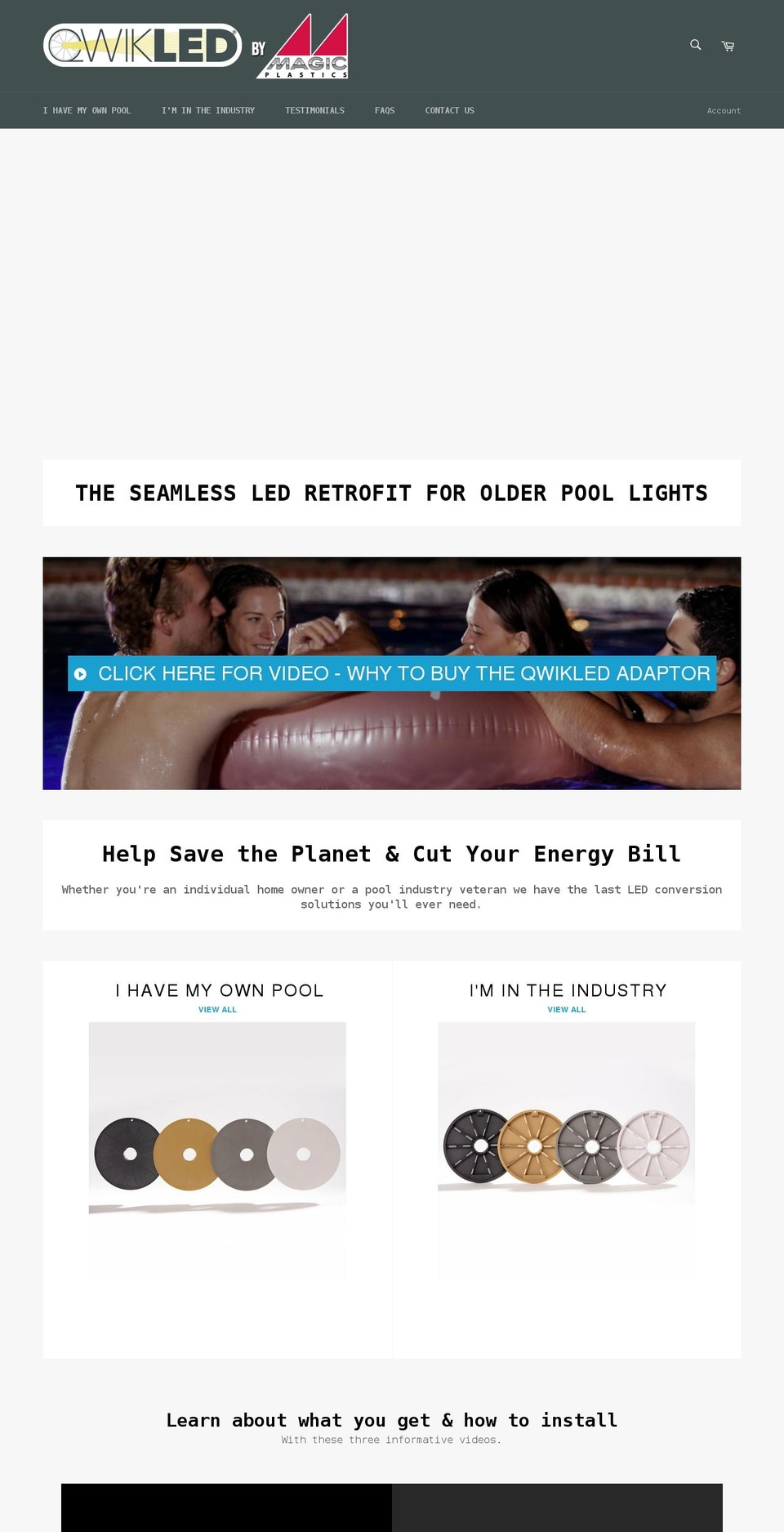 qwikled.com shopify website screenshot