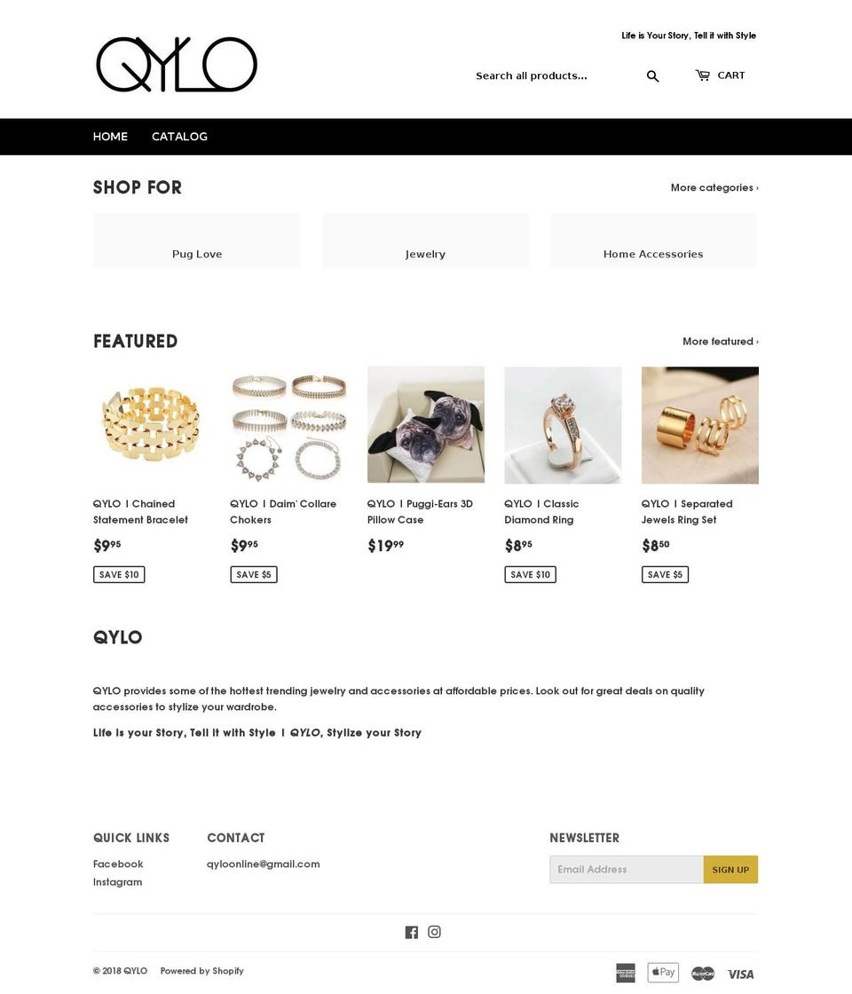 qyloonline.com — Shopify storefront screenshot