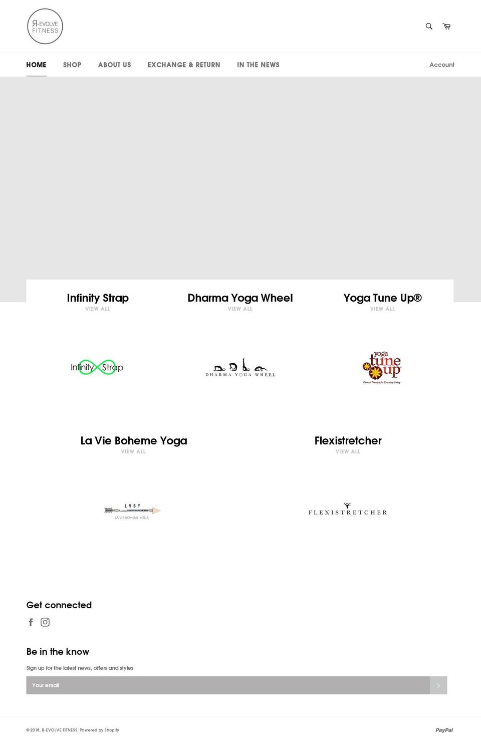 r-evolvefitness.com — Shopify storefront screenshot