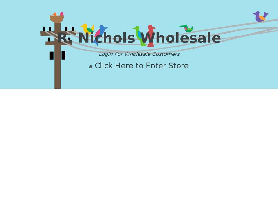 r-nicholswholesale.com — Shopify storefront screenshot