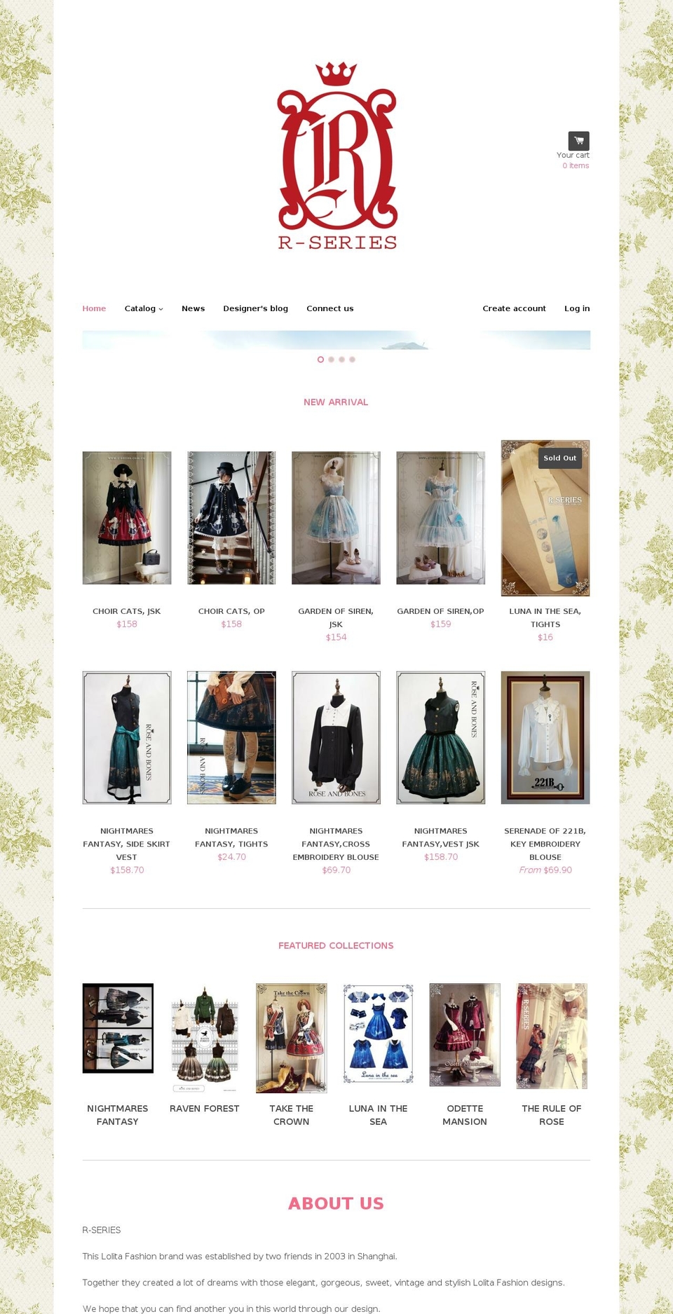 r-series-lolita.com shopify website screenshot
