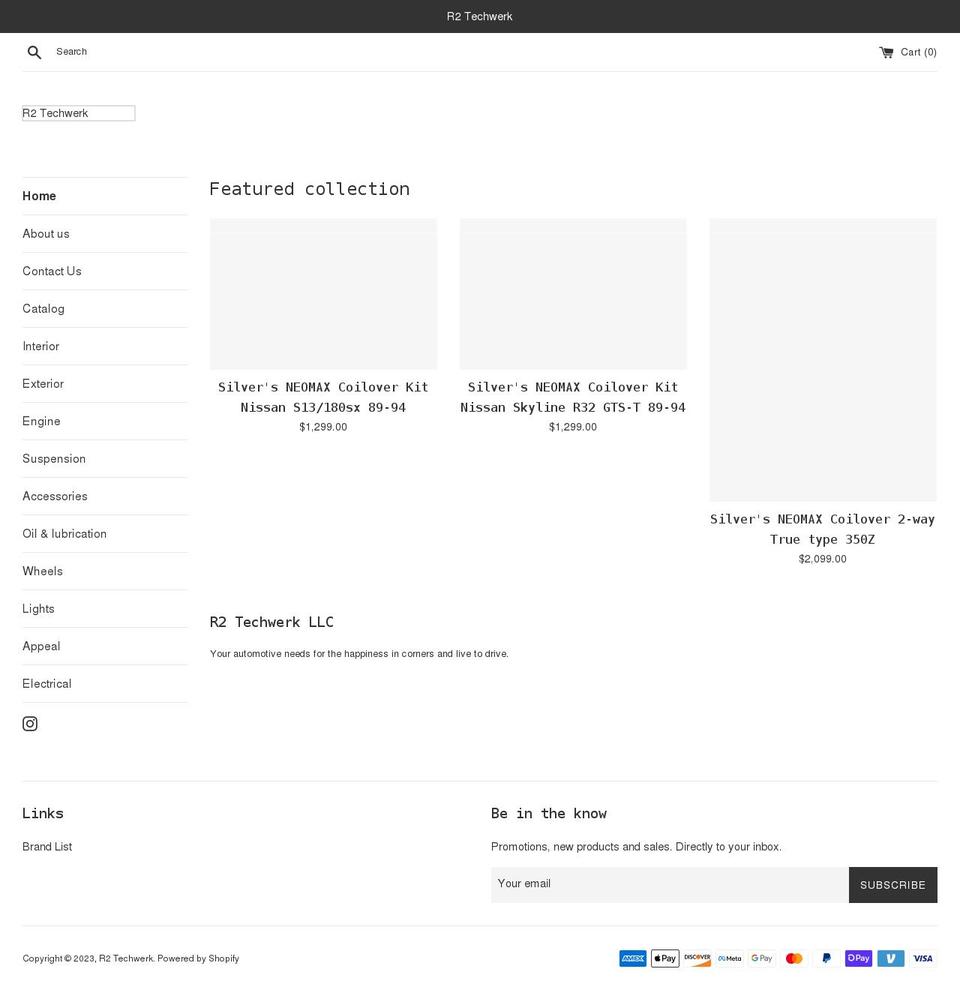 r2techwerk.com shopify website screenshot
