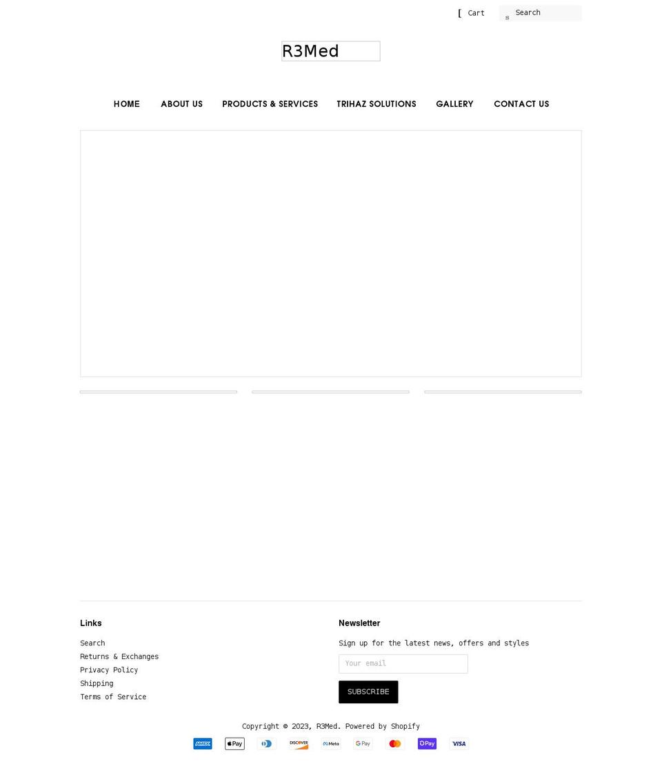 r3med.com shopify website screenshot