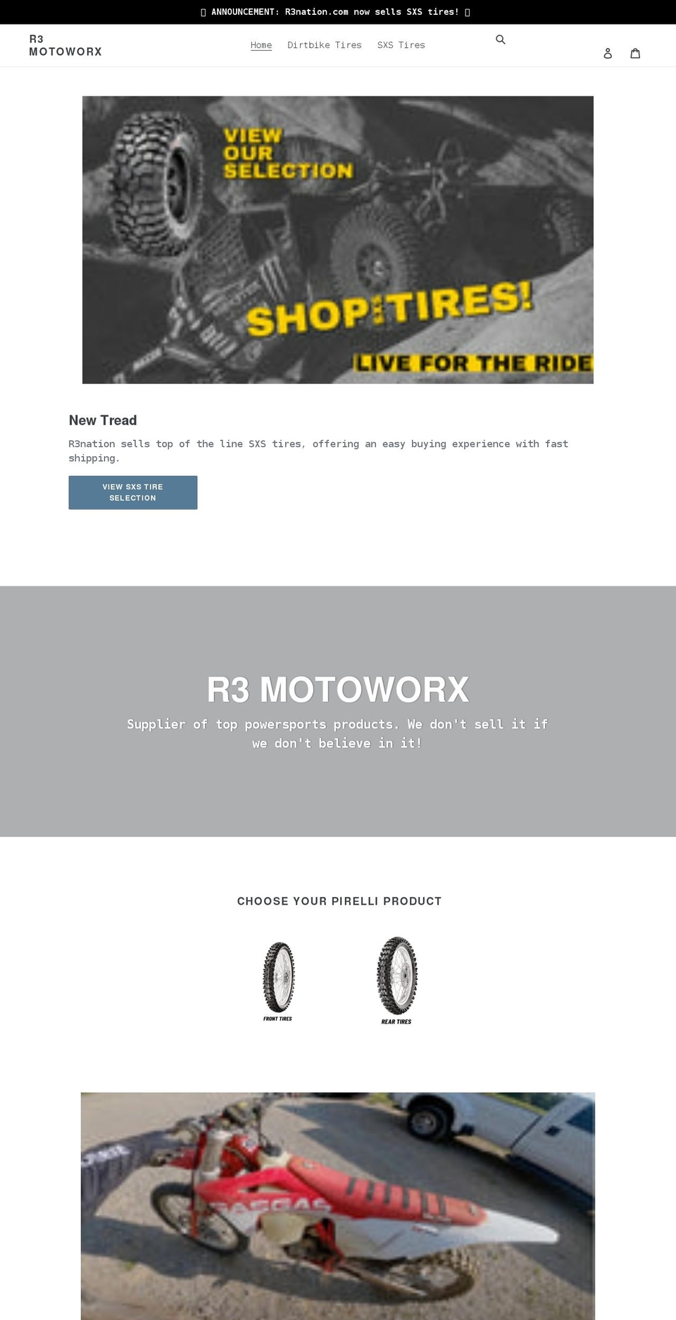 r3nation.com shopify website screenshot