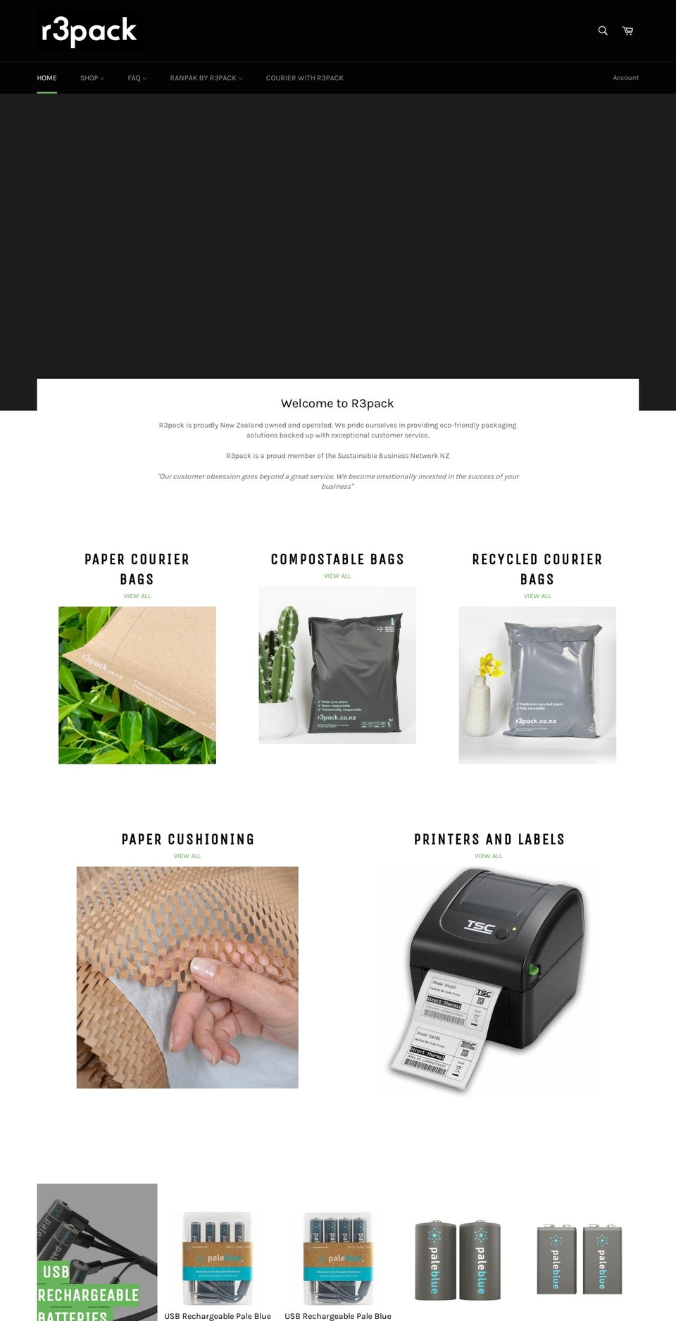 r3pack.co.nz shopify website screenshot