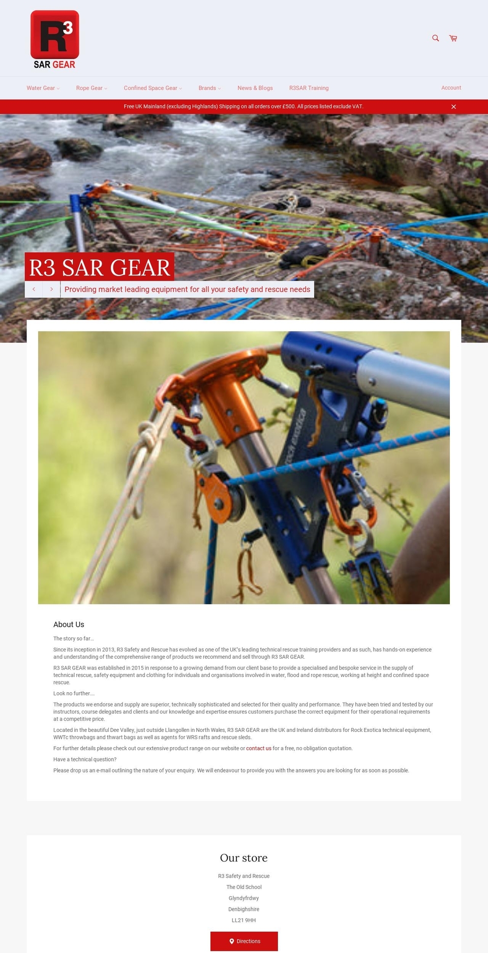 r3sargear.com shopify website screenshot