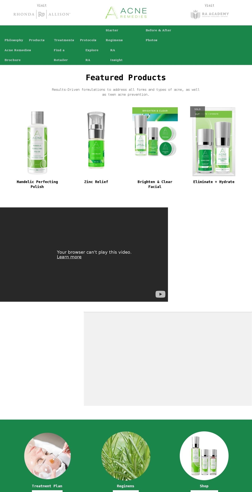 raacneremedies.com shopify website screenshot