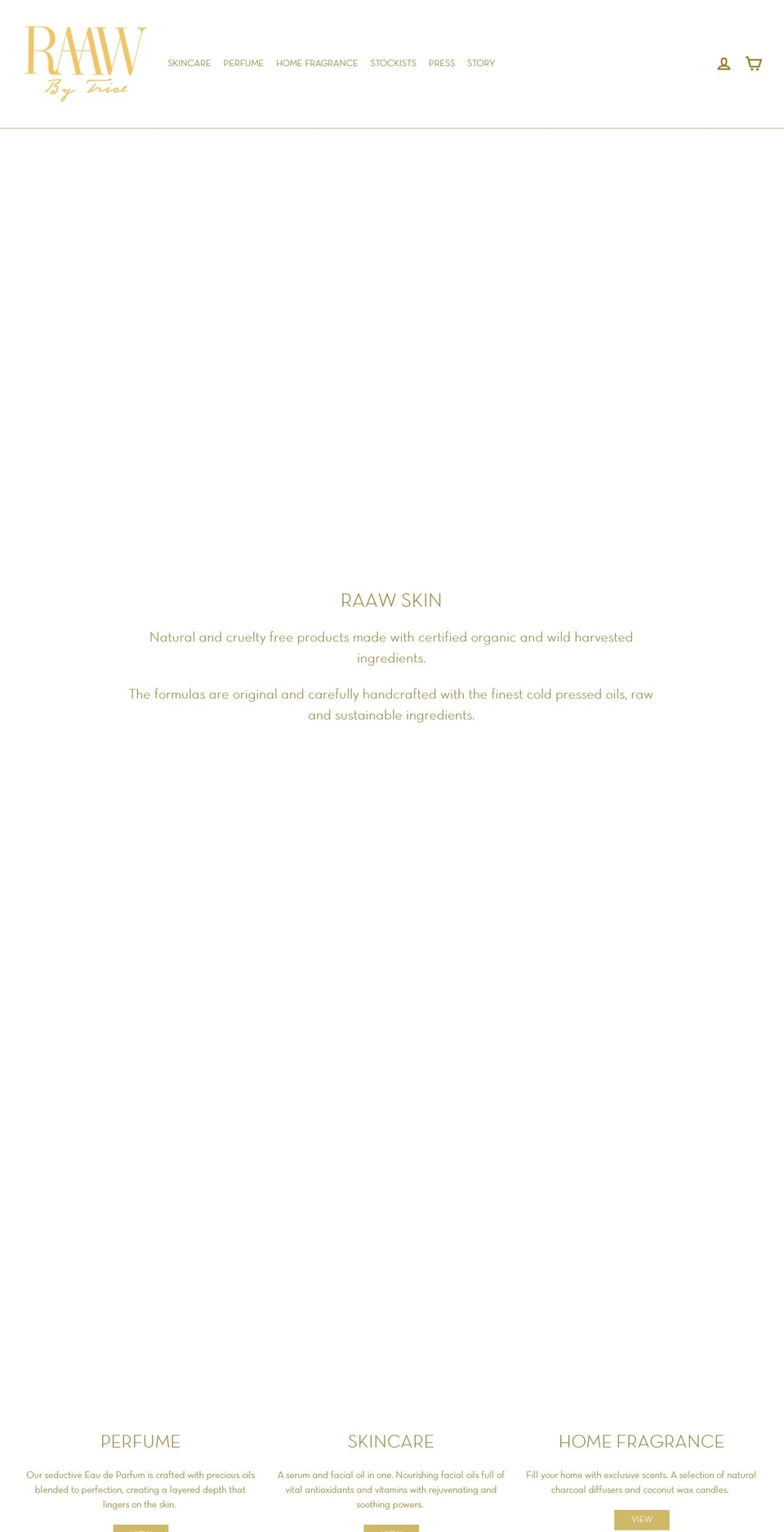 raawmade.com — Shopify storefront screenshot