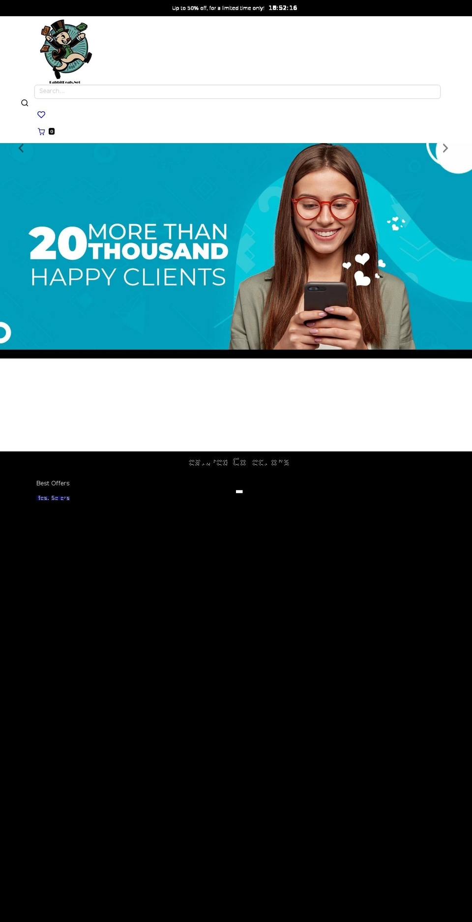 rabbitdeals.net shopify website screenshot