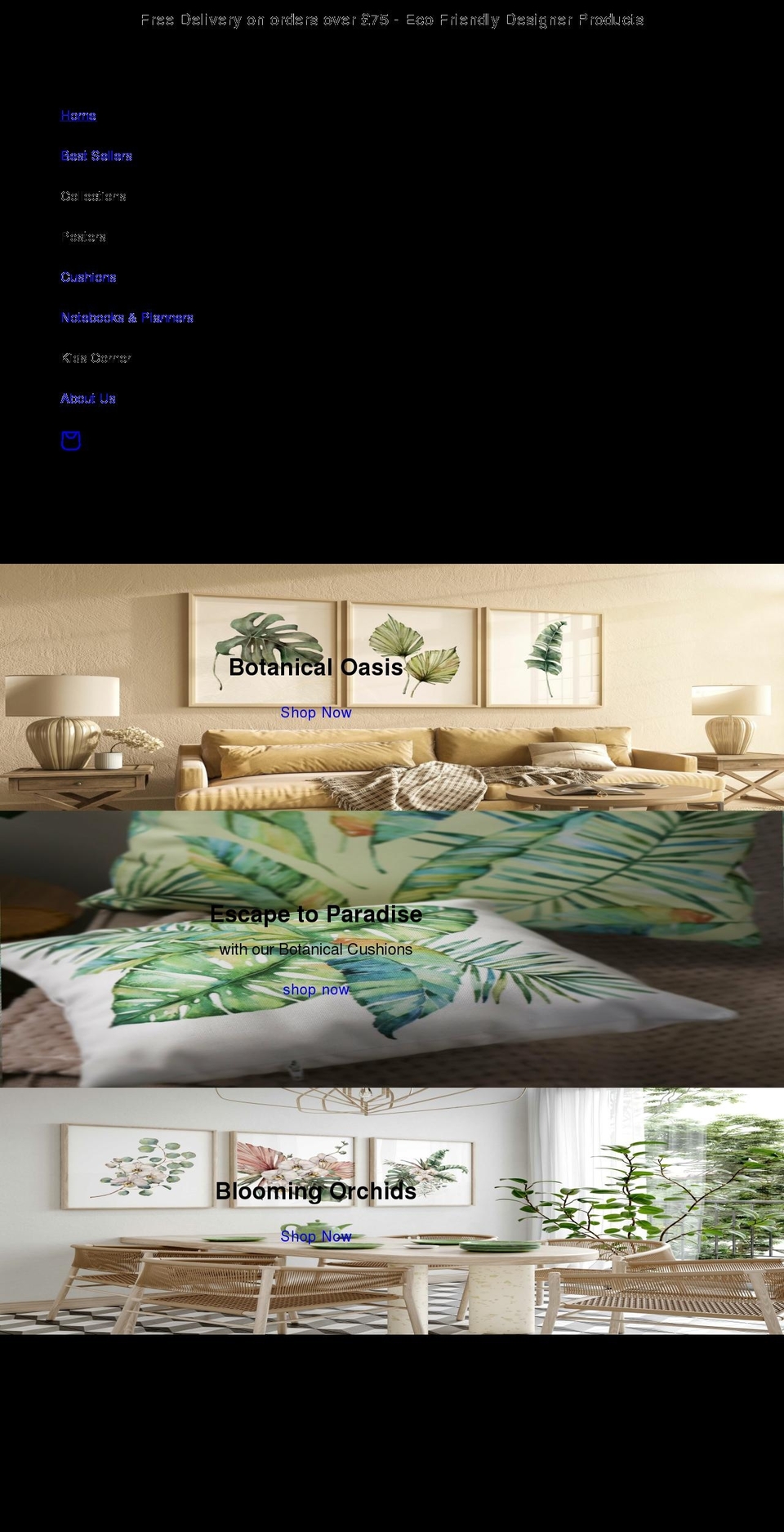 rabbitholeartdesigns.com shopify website screenshot