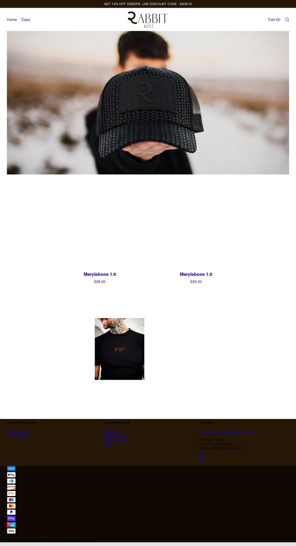 rabbitkent.com shopify website screenshot