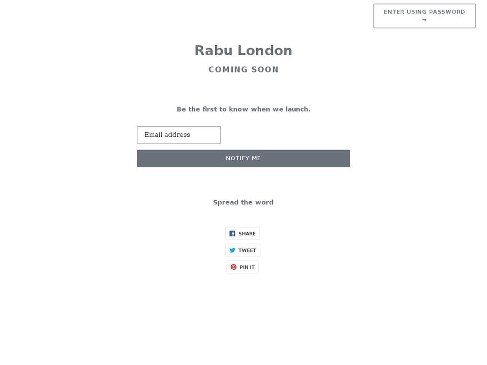 rabu.com.au shopify website screenshot