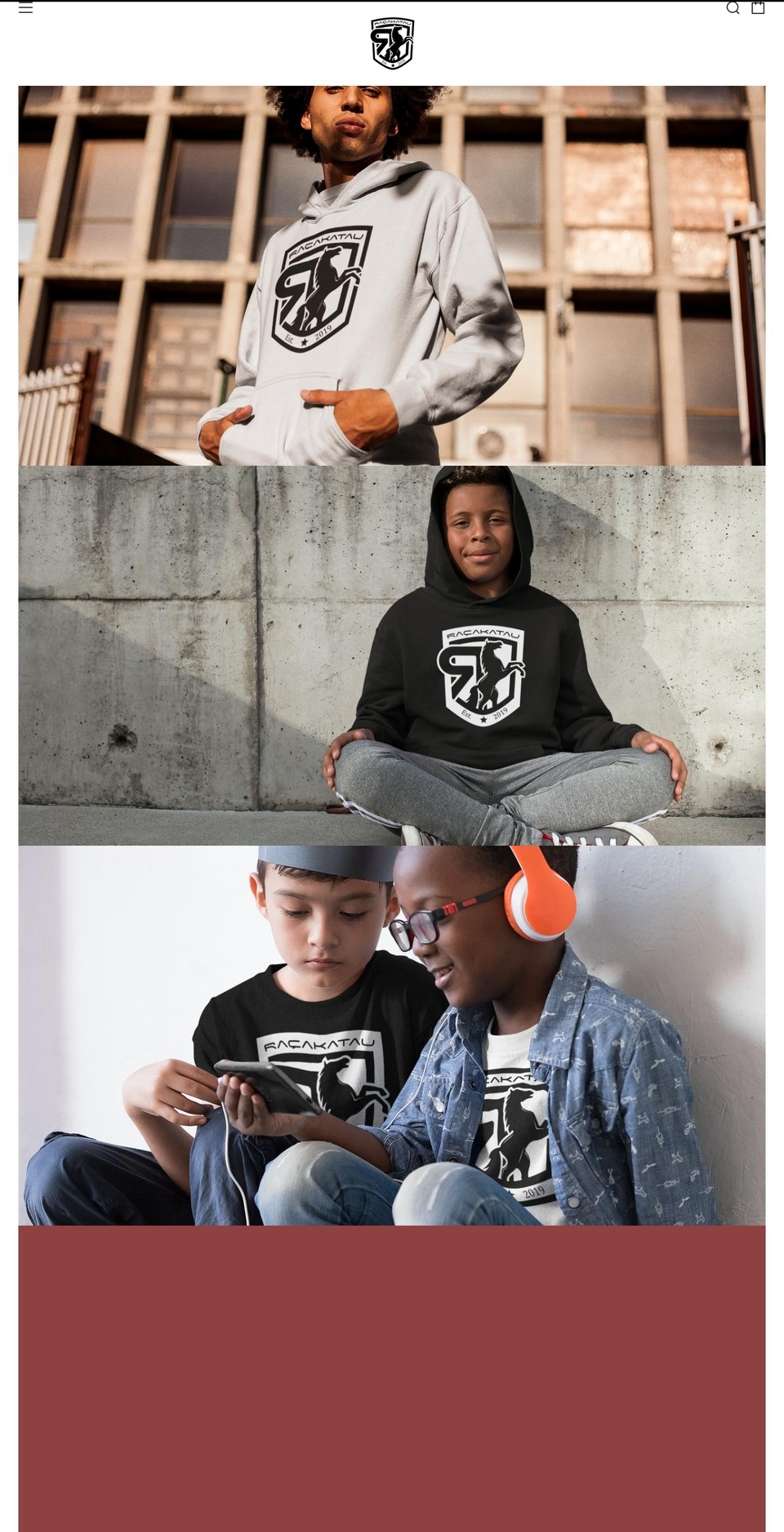 racakatau.com shopify website screenshot