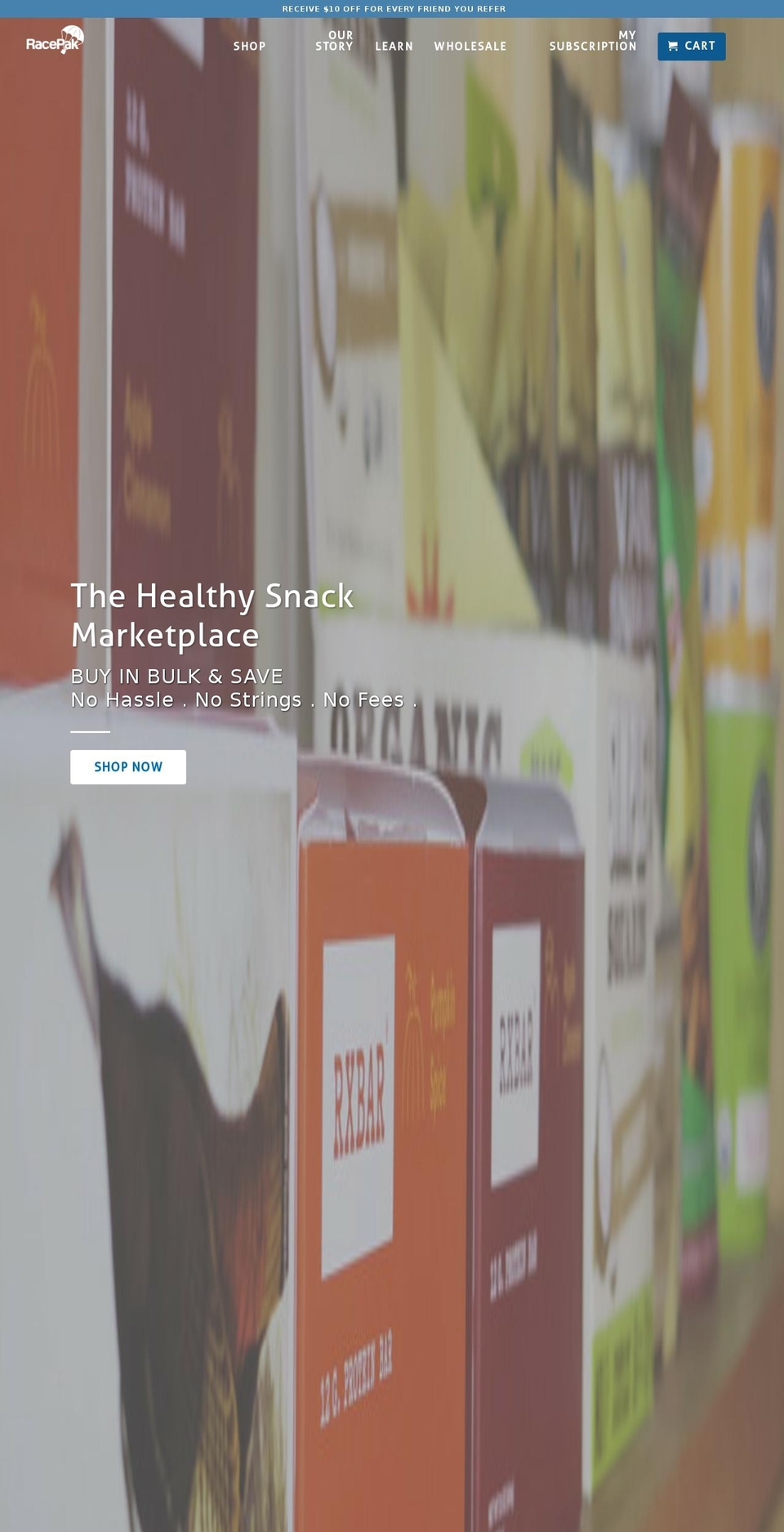 race-pack.com shopify website screenshot