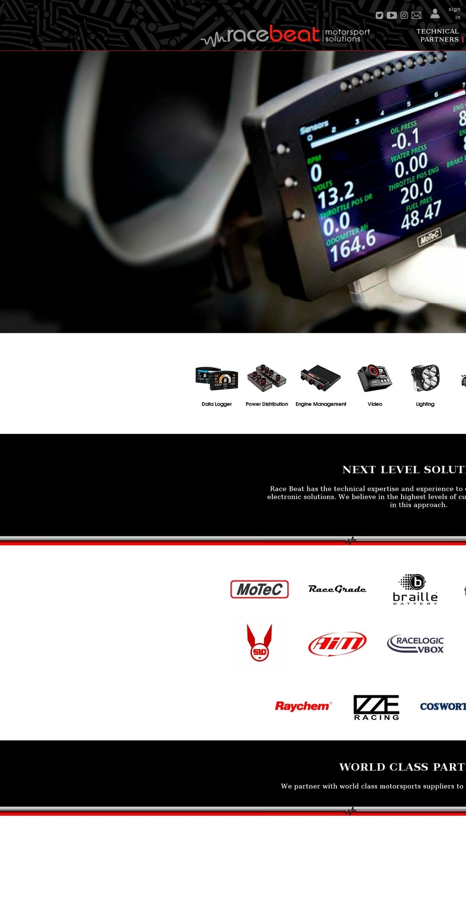 racebeat.net shopify website screenshot