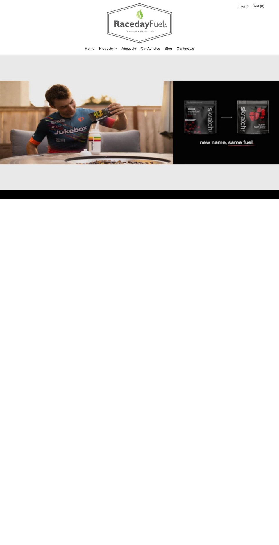 racedayfuel.ca shopify website screenshot