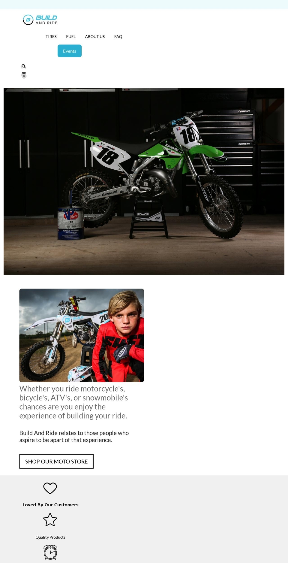 raceprepgarage.com shopify website screenshot