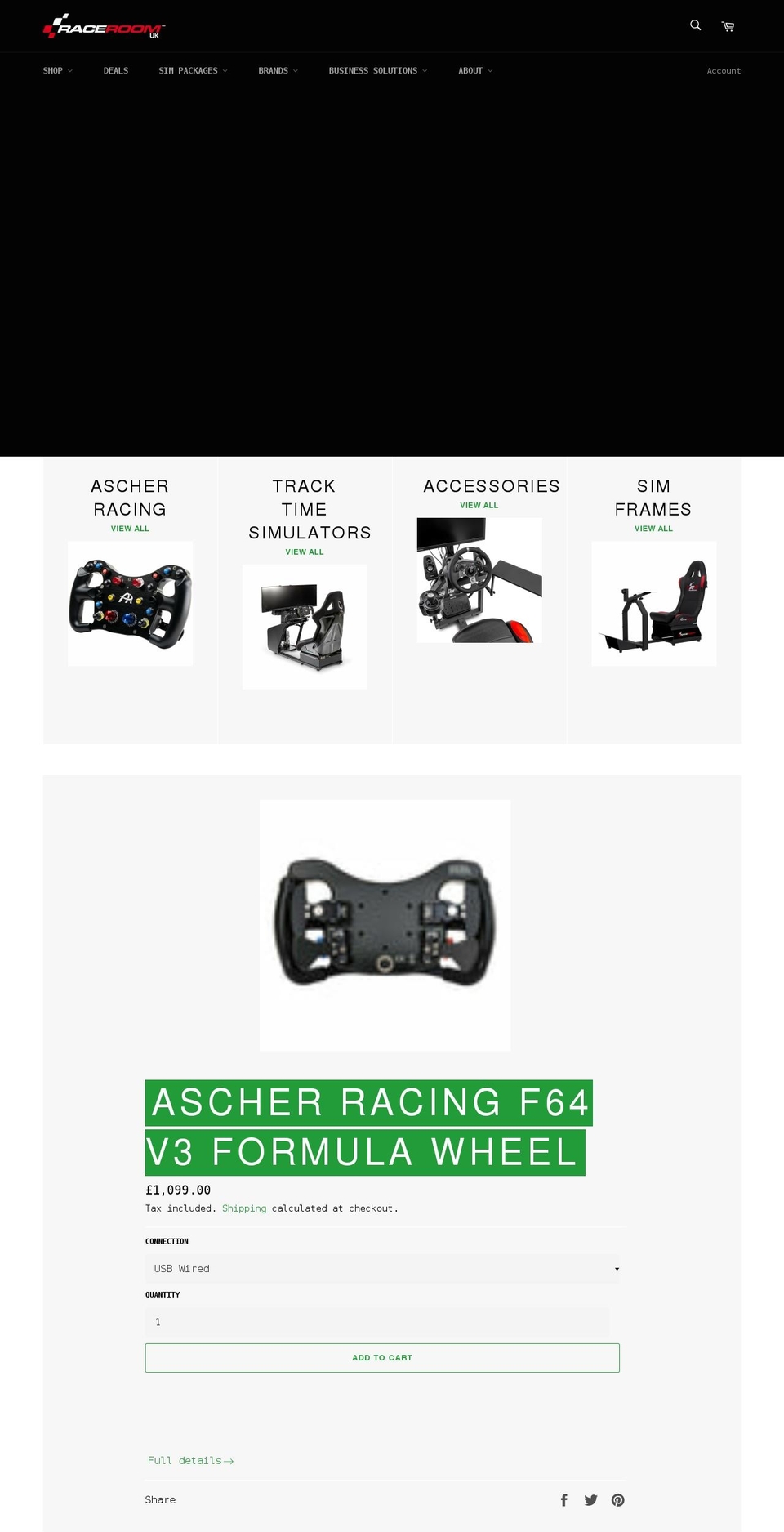raceroomuk.co.uk shopify website screenshot