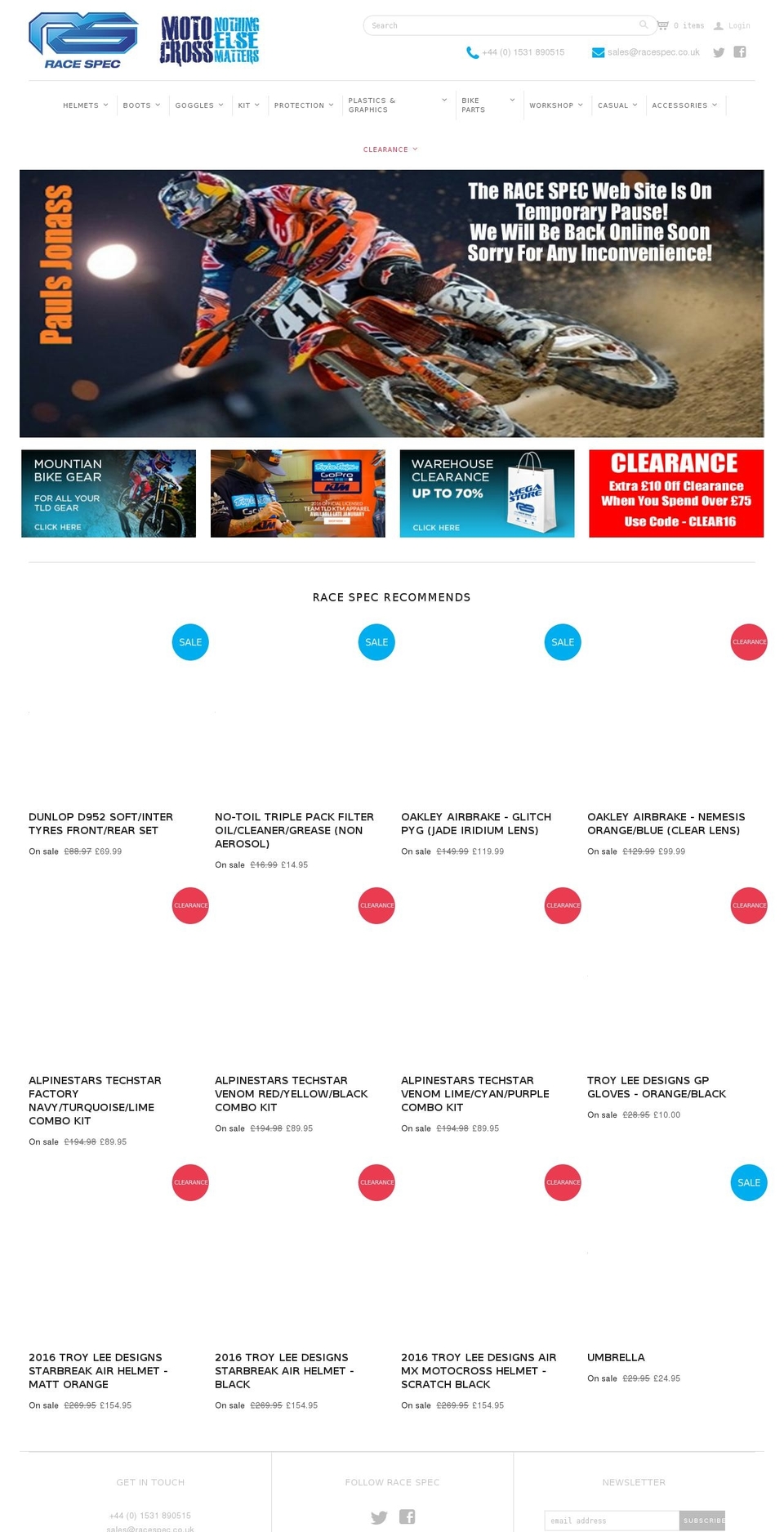 racespecmx.com shopify website screenshot