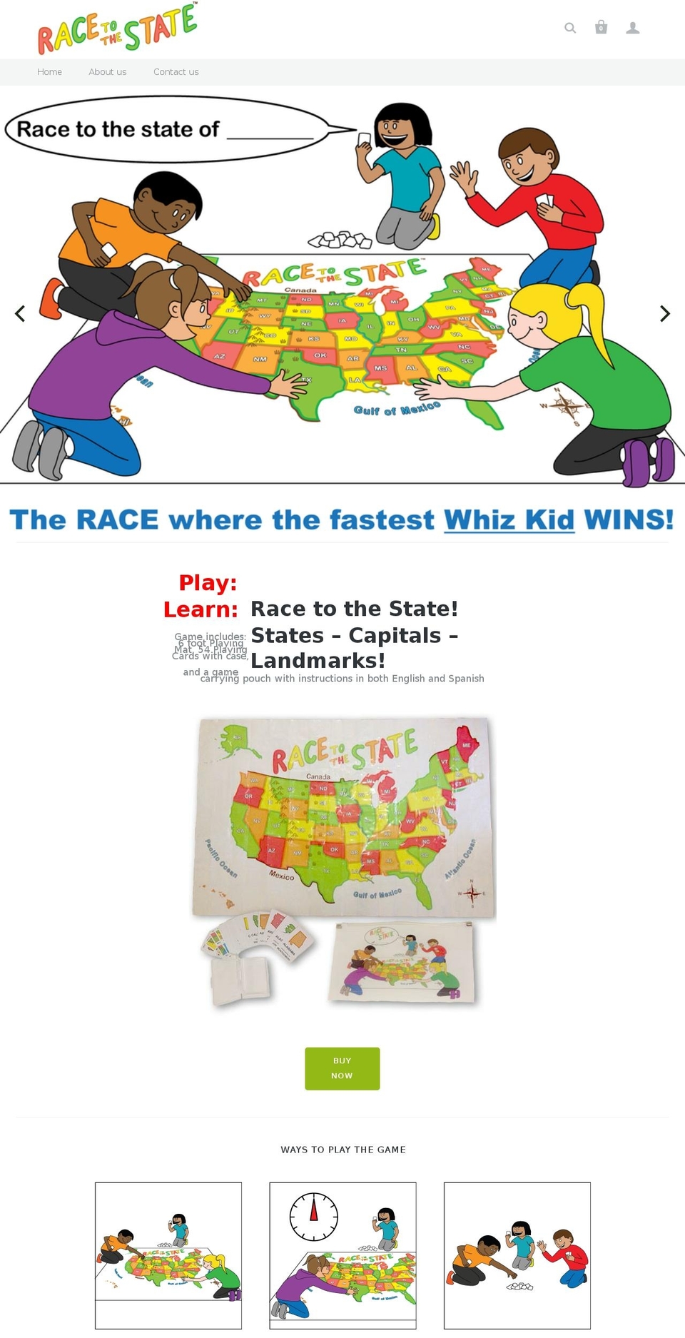 racetothestate.com — Shopify storefront screenshot