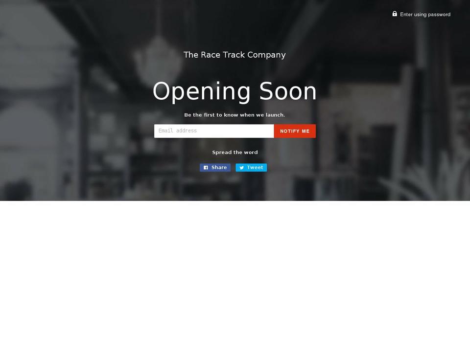 racetrackco.com — Shopify storefront screenshot