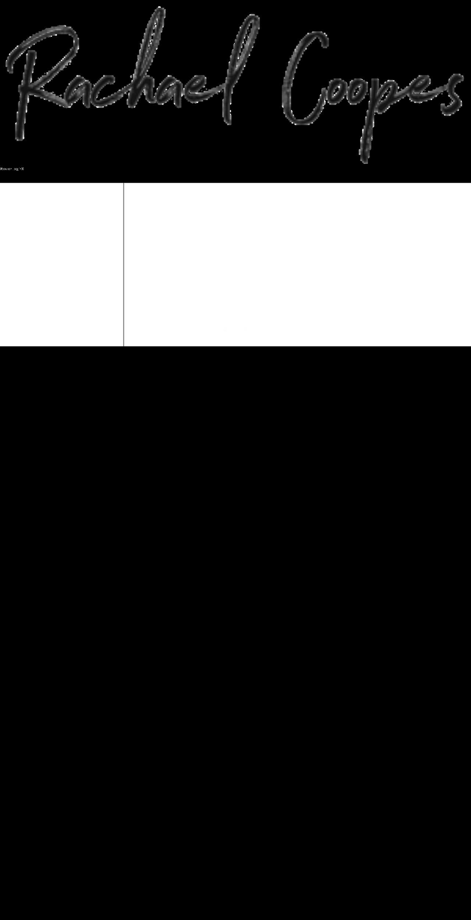 rachaelcoopes.com shopify website screenshot