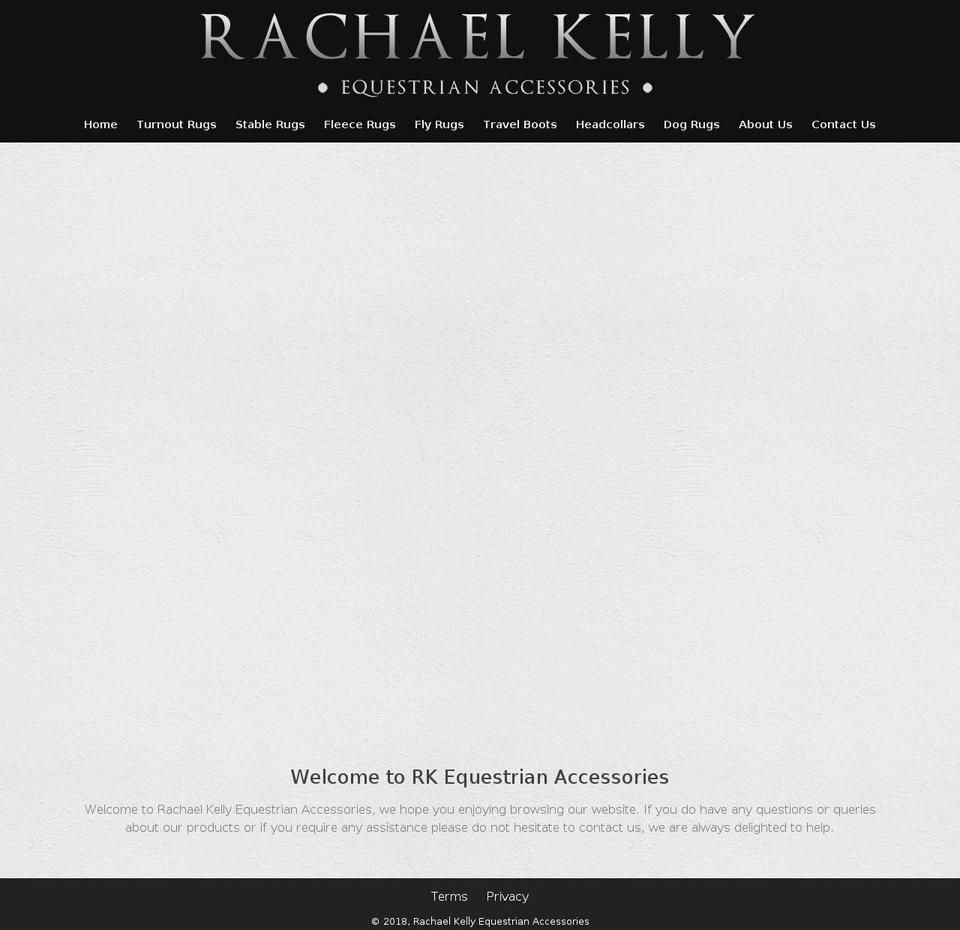 rachaelkellyequestrianaccessories.com shopify website screenshot