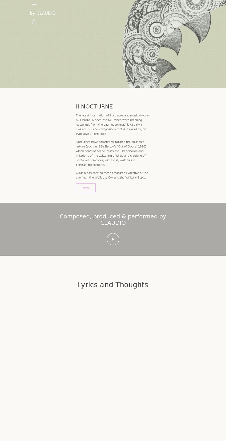 rachelclaudio.com — Shopify storefront screenshot