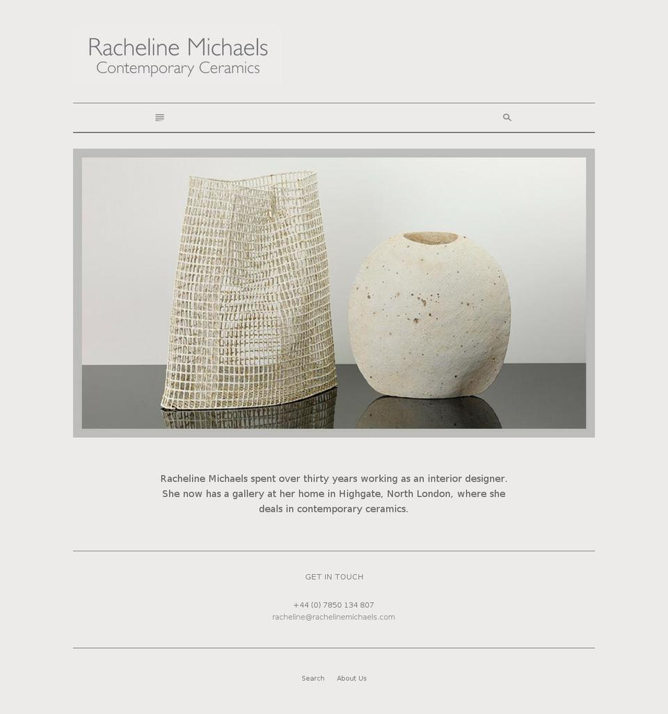 rachelinemichaels.com shopify website screenshot