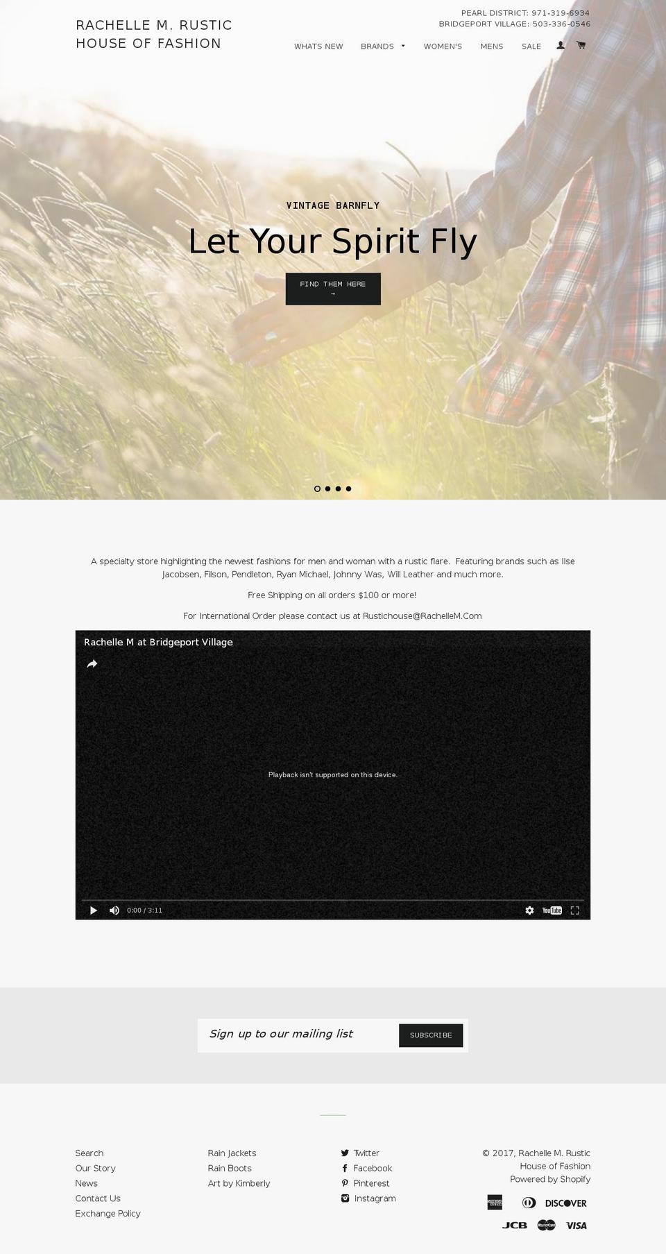 rachellem.com shopify website screenshot