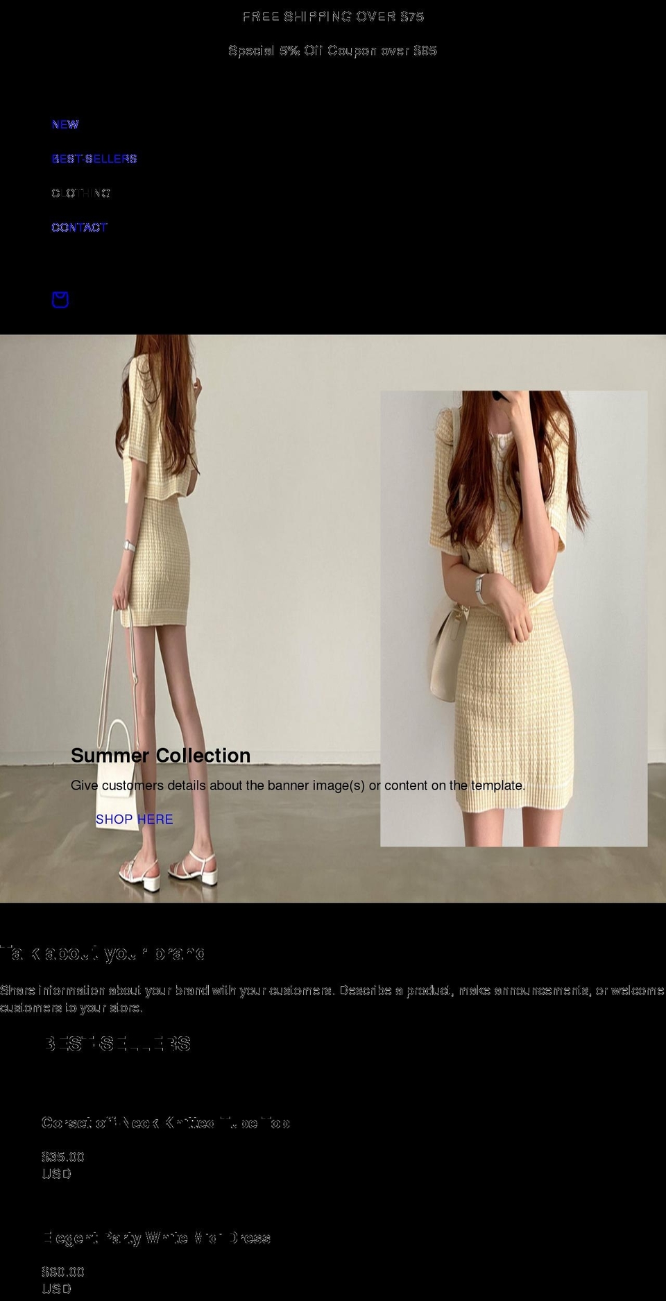 rachelstyles.com shopify website screenshot