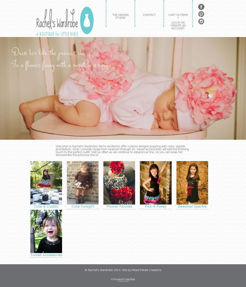 rachelswardrobe.org shopify website screenshot