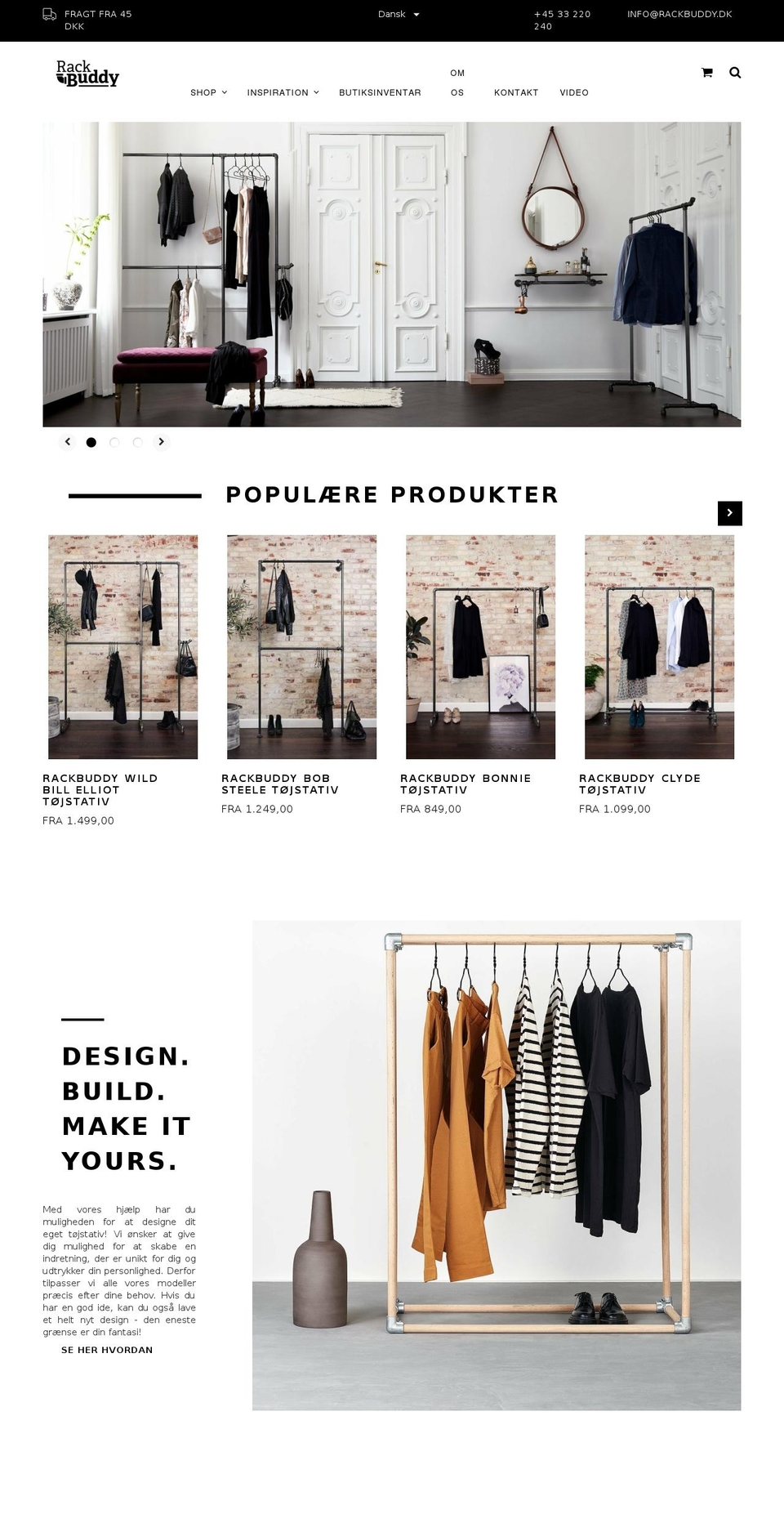 rackbuddy.dk shopify website screenshot