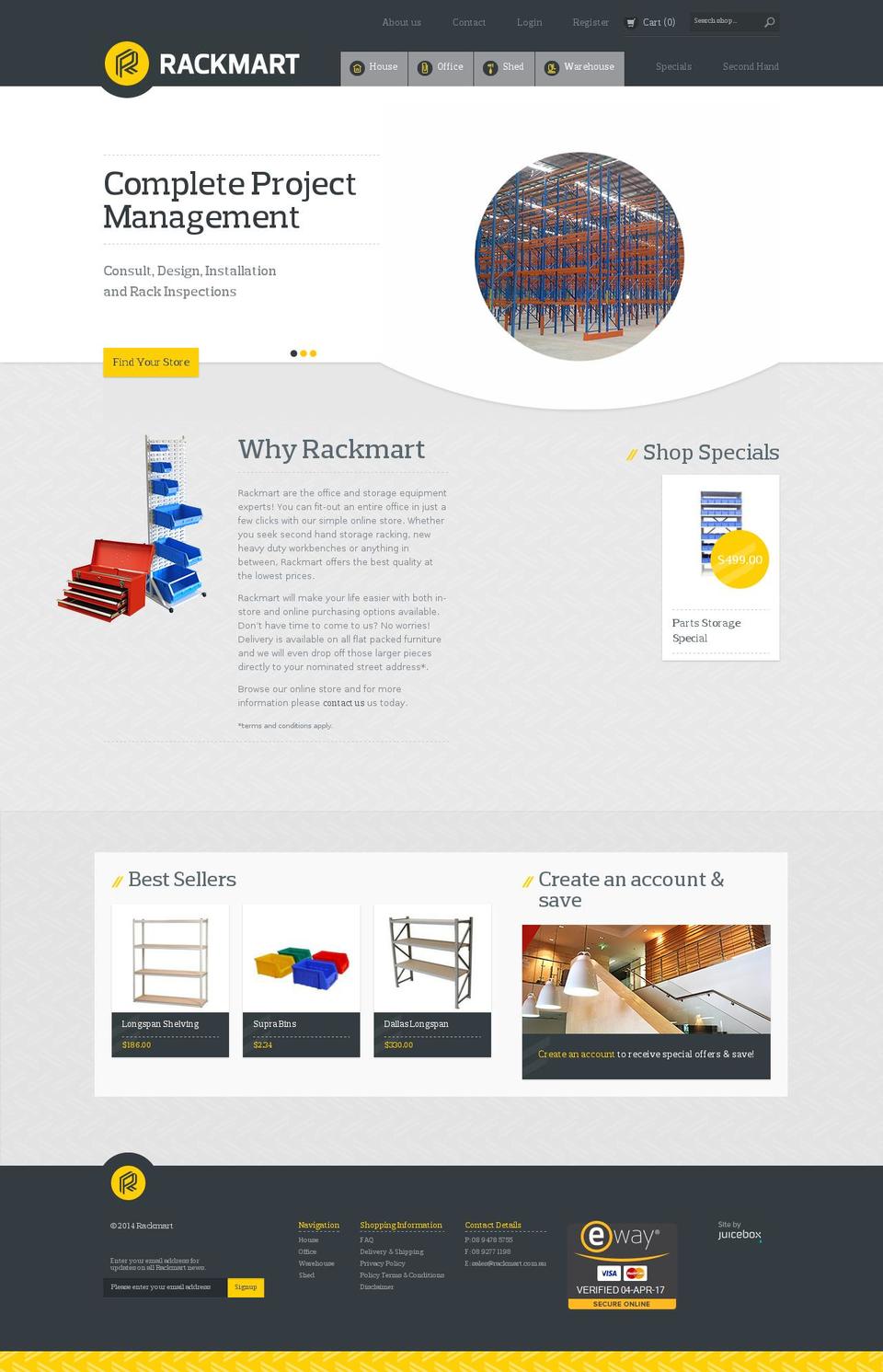 rackmart.com.au shopify website screenshot