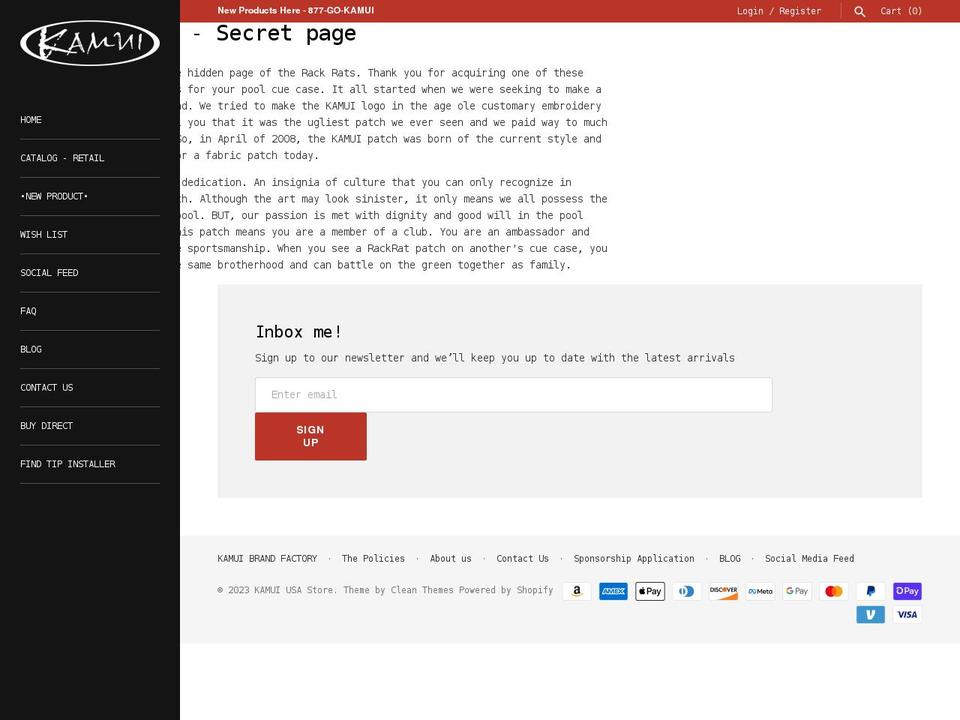 rackrat.com — Shopify storefront screenshot
