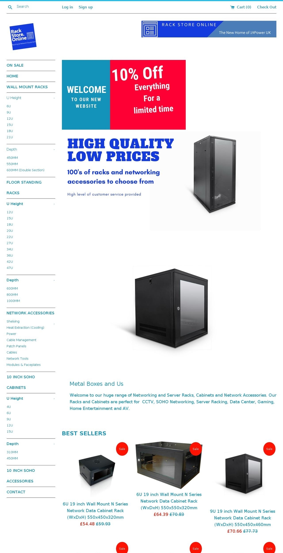 racksellers.com — Shopify storefront screenshot