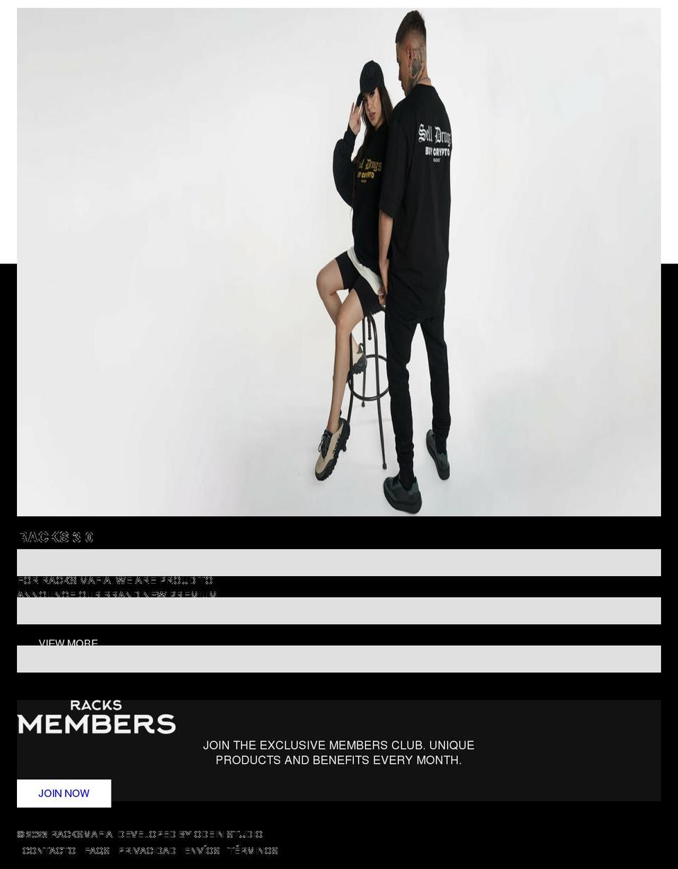 racksmafia.com shopify website screenshot