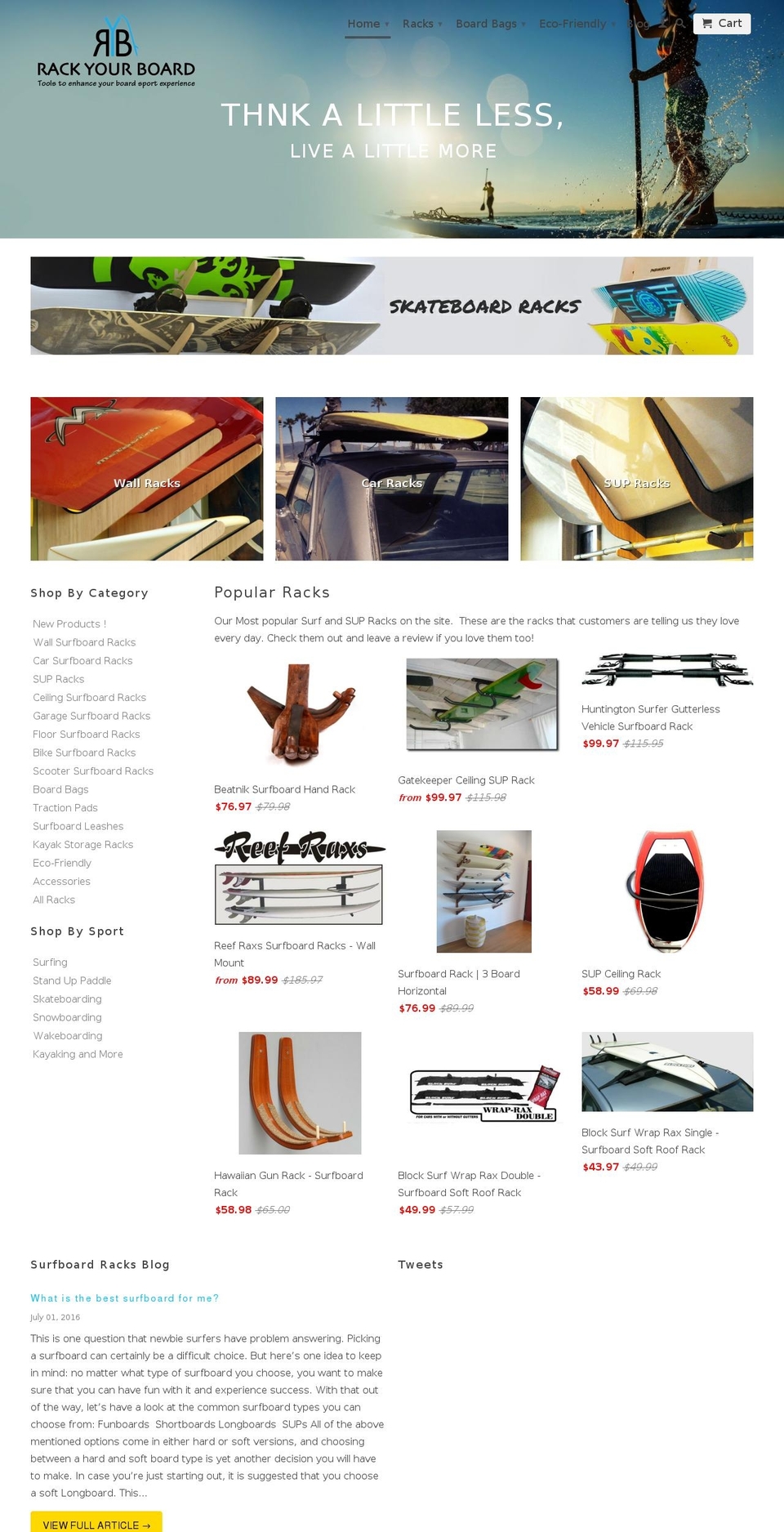 rackyourboard.com shopify website screenshot