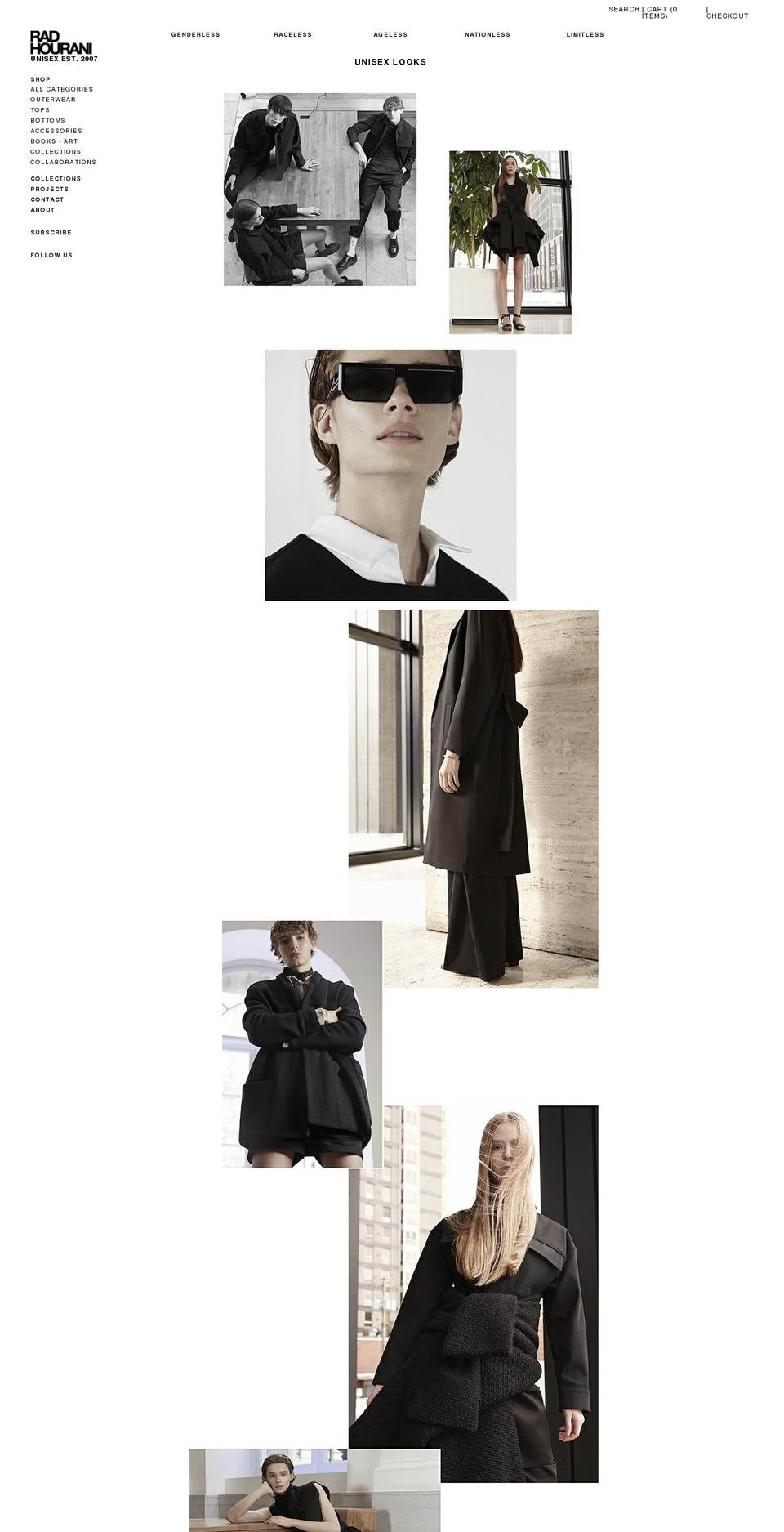 radbyradhourani.com shopify website screenshot