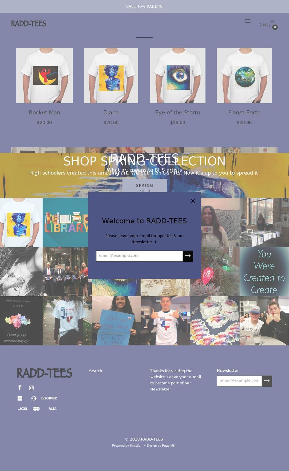 radd-tees.com — Shopify storefront screenshot