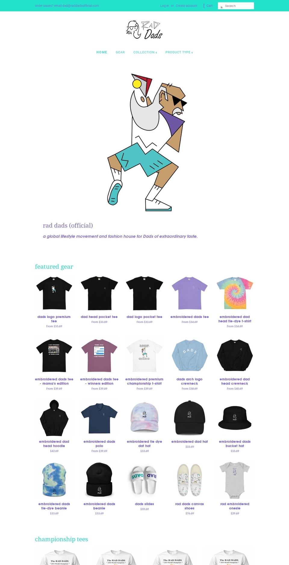 raddadsofficial.com — Shopify storefront screenshot