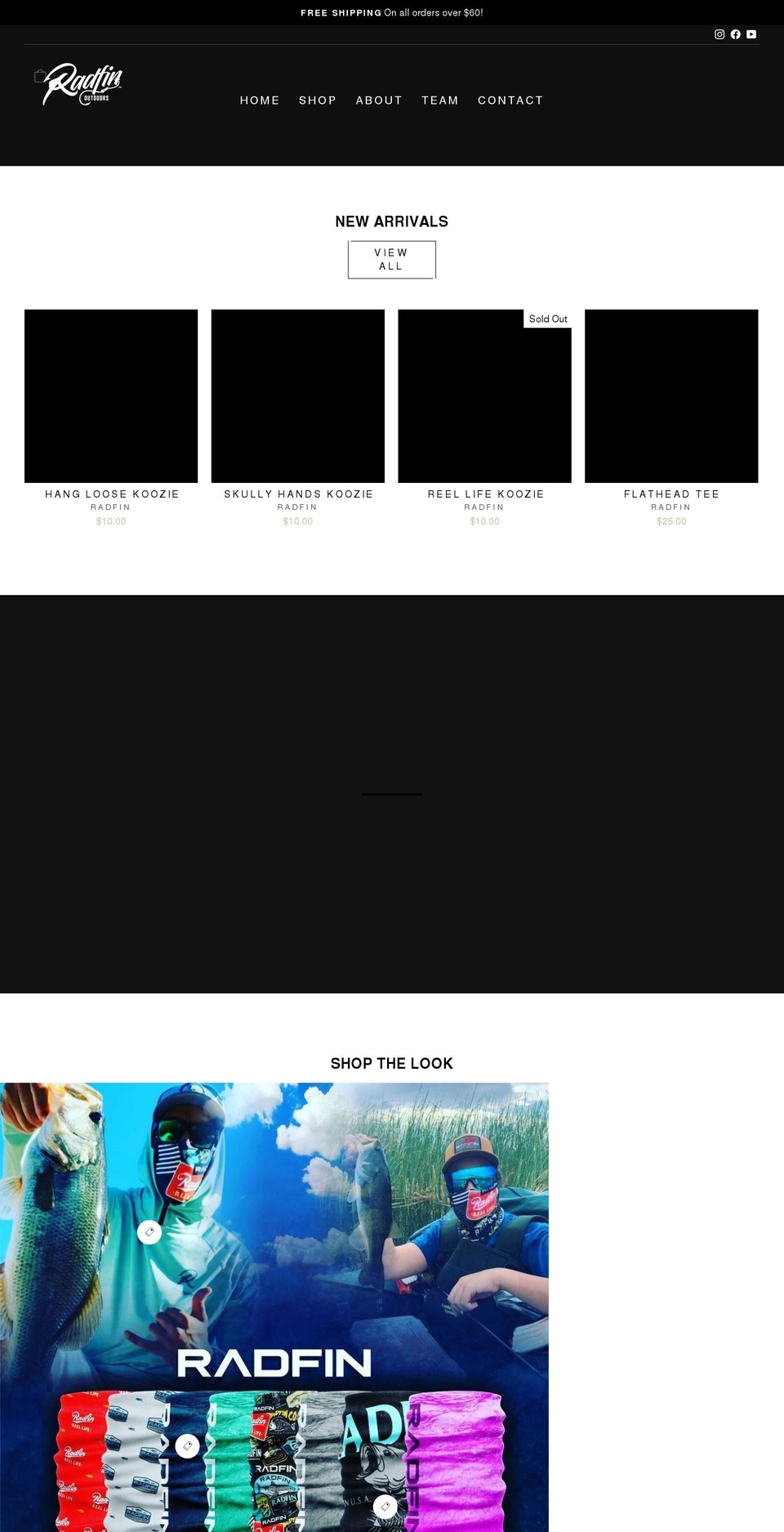 radfin.net shopify website screenshot