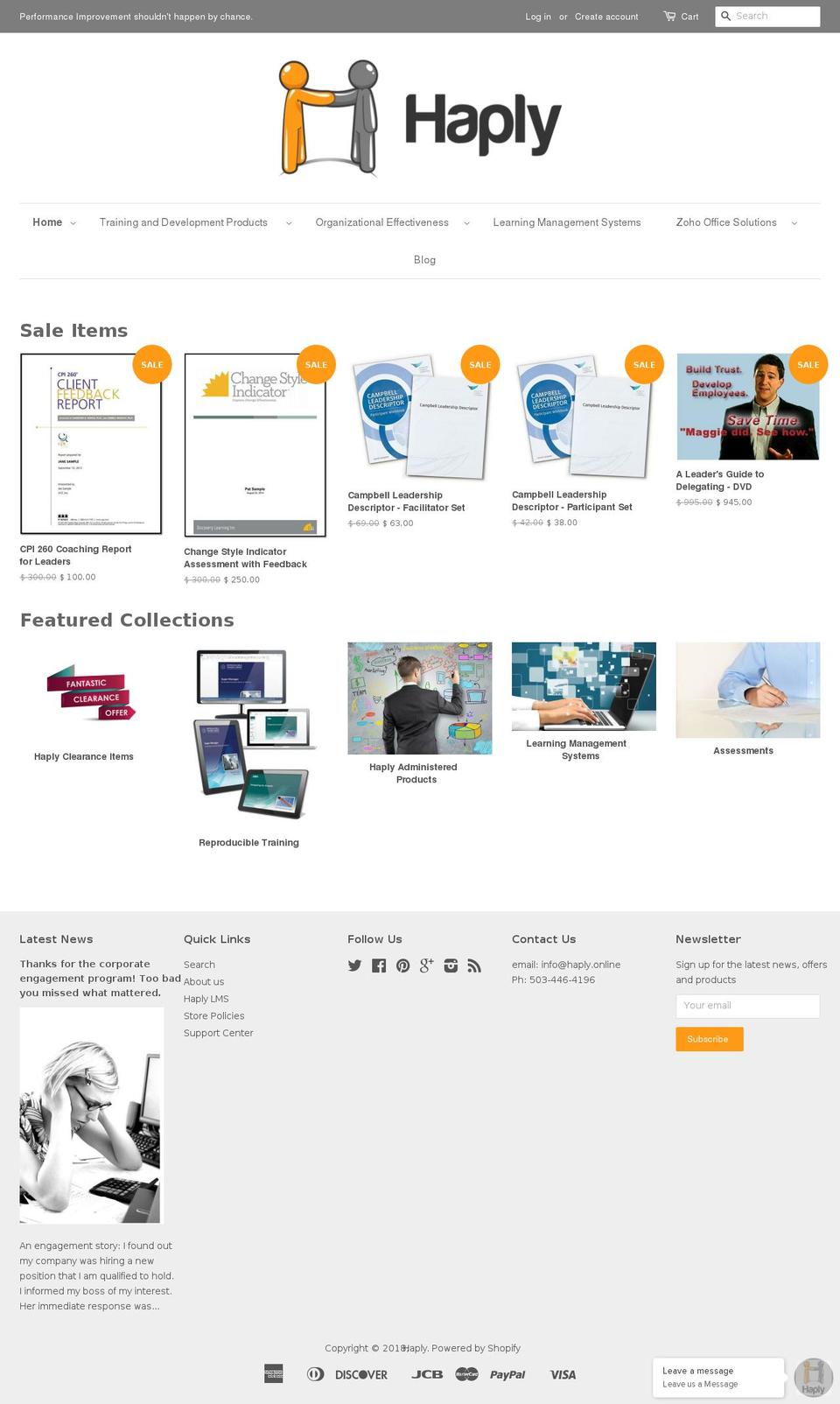 radiant-leadership.com — Shopify storefront screenshot